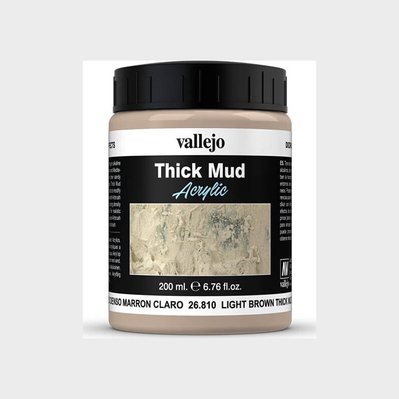 Vallejo - Thick Mud - Light Brown 200 Ml