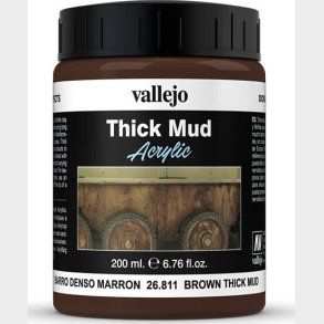 Vallejo - Thick Mud - Brown 200 Ml