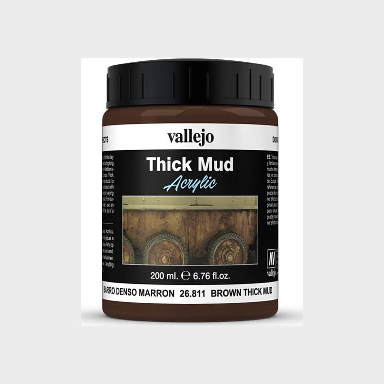 Vallejo - Thick Mud - Brown 200 Ml