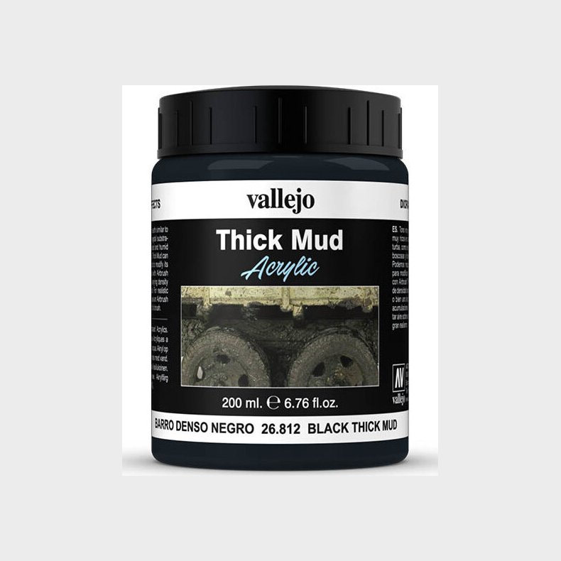 Vallejo - Thick Mud - Black 200 Ml
