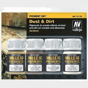 Vallejo - Dust Og Dirt Pigment Set 4x35 Ml - 73190