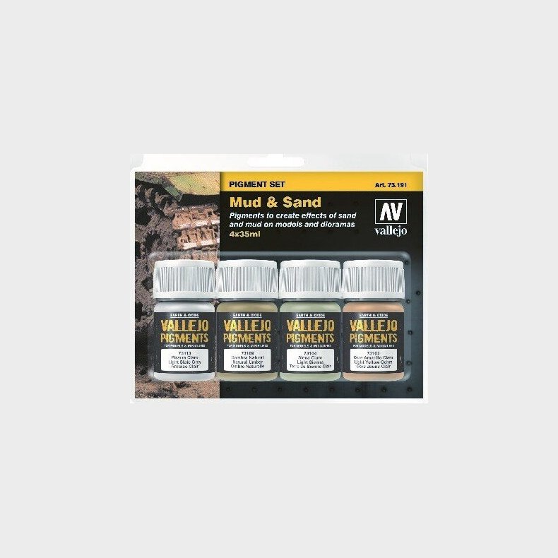 Vallejo - Mud And Sand Pigments St - 4x35 Ml