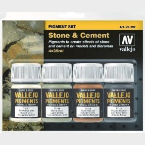 Vallejo - Pigments St - Stone & Cement - 4x35 Ml