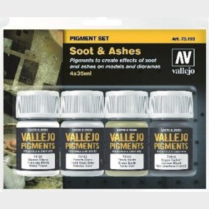 Vallejo - Pigments St - Soot & Ashes - 4x35 Ml