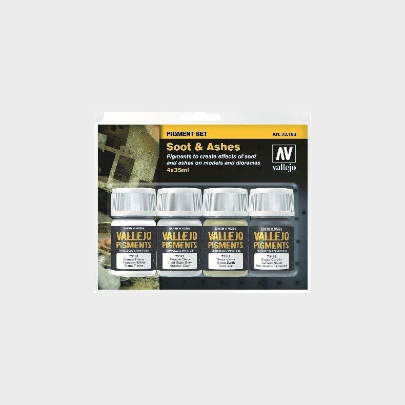 Vallejo - Pigments St - Soot &amp; Ashes - 4x35 Ml