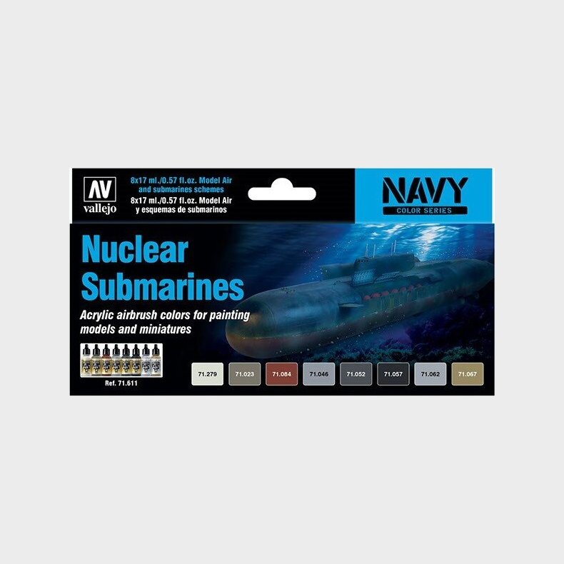 Vallejo - Model Air Maling St - Nuclear Submarines - 8x17 Ml