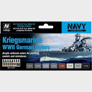 Vallejo - Kriegsmarine Wwii German Maling St - Navy Color Series - 8x17 Ml