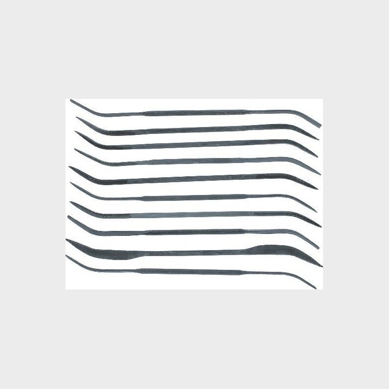 Vallejo - Filest Til Modelhobby - Kurvet - 10 Stk