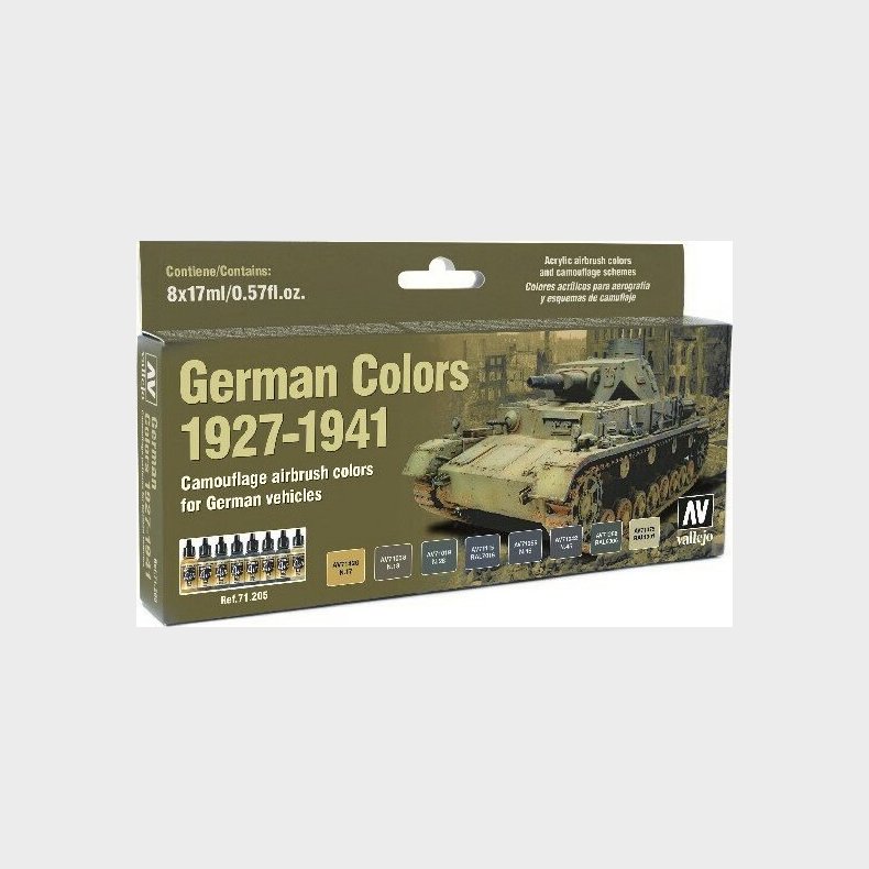 Vallejo - German Colors 1927-1941 Acrylic 6x17 Ml - 71205