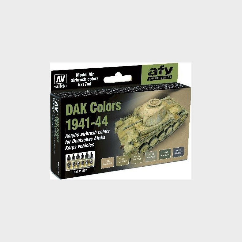 Vallejo - Maling St Til Modelhobby - Dak Colors 1941-44 - 6x71 Ml