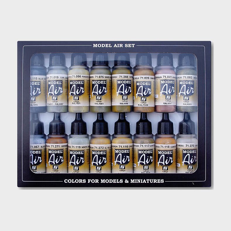 Vallejo - Model Air Maling St - Wwii Europe &amp; Africa - 16x17 Ml