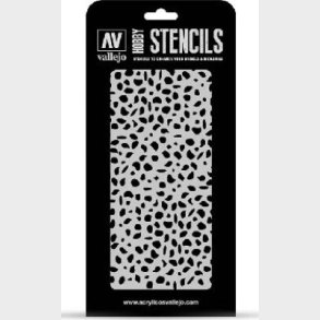 Vallejo - Hobby Stencil - Skabelon Til Modelhobby - Wwii Spots Camo