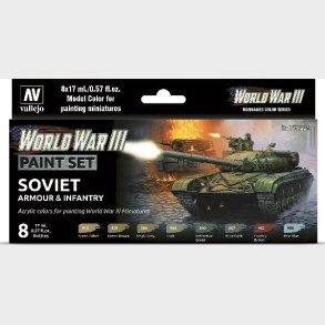 Vallejo - Model Color Maling St - Soviet Armour & Infantry - 8x17 Ml