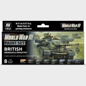 Vallejo - Model Color Maling St - British Armour & Infantry - 8x17 Ml