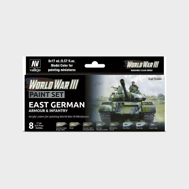 Vallejo - Model Color Maling St - German Armour &amp; Infantry - 8x17 Ml