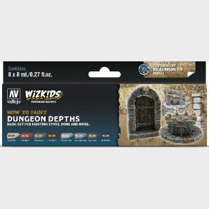 Vallejo - Wizkids Dungeon Depths - How To Paint - 8x8 Ml - 80251
