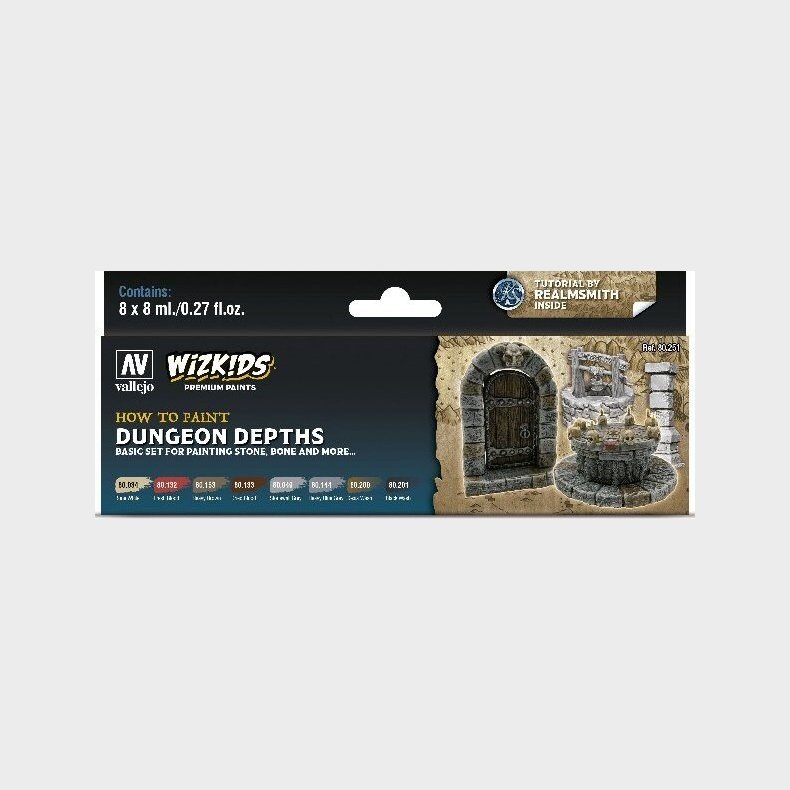 Vallejo - Wizkids Dungeon Depths - How To Paint - 8x8 Ml - 80251