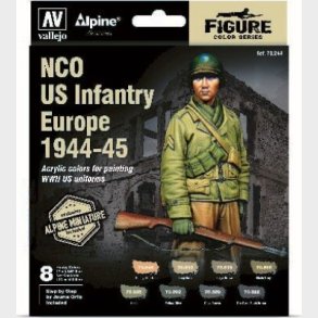 Vallejo - Figur Maling St - Nco Us Infantry - 1:35 - 8x17 Ml