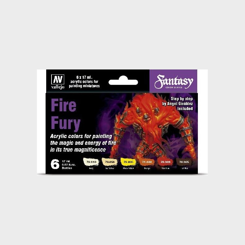 Vallejo - Model Color Maling St - Fire Fury - 6x17 Ml