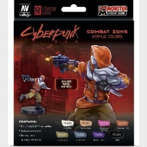 Vallejo - Figur Maling St - Cyberpunk Red Combat - 8x17 Ml