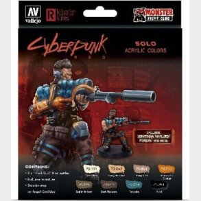 Vallejo - Model + Game Color Maling St - Cyberpunk - 8x17 Ml