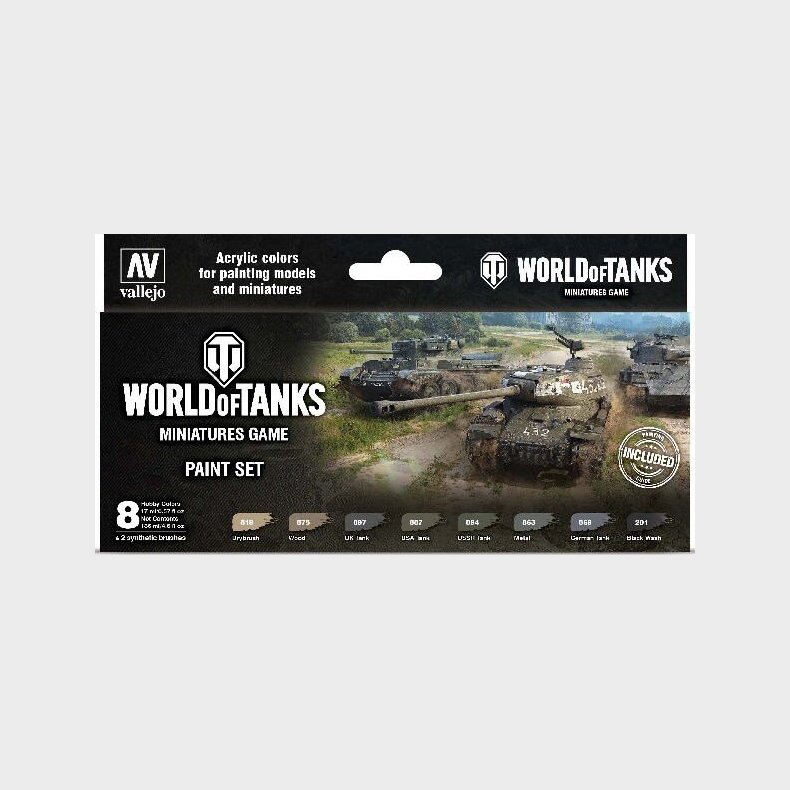 Vallejo - Maling St Til Modelhobby - World Of Tanks - 8x17 Ml
