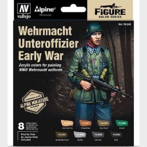 Vallejo - Figur Maling St - Wehrmacht Unteroffizier Early War - 1:35 - 8x17 Ml