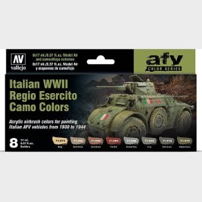 Vallejo - Model Air Maling St - Italian Wwii Camo Colors - 8x17 Ml