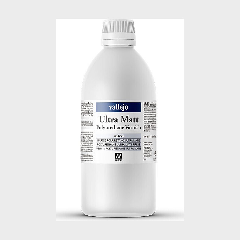 Vallejo - Ultra Matt Varnish 500 Ml - Mat Lak