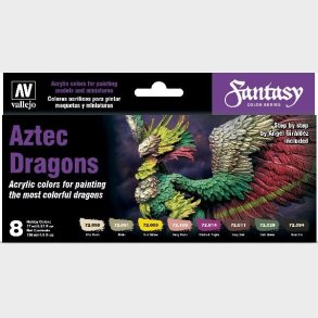 Vallejo - Maling St - Aztec Dragons - Fantasy Color - 8x17 Ml