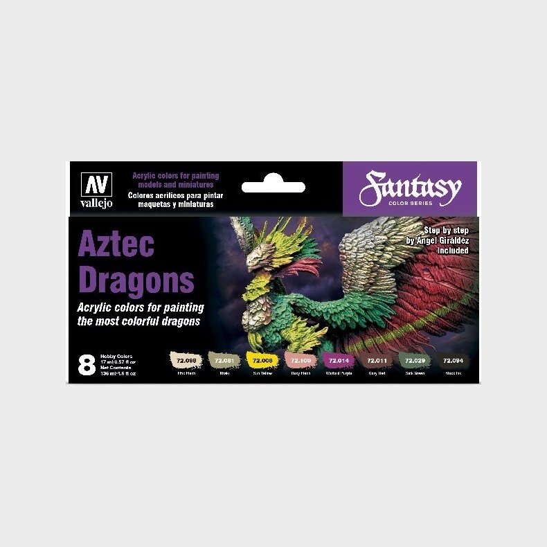 Vallejo - Maling St - Aztec Dragons - Fantasy Color - 8x17 Ml