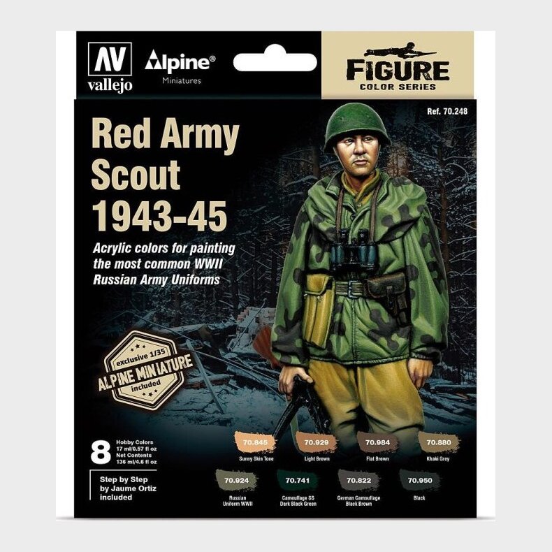 Vallejo - Figur Maling St - Red Army Scout 1943-45 - 1:35 - 8x17 Ml