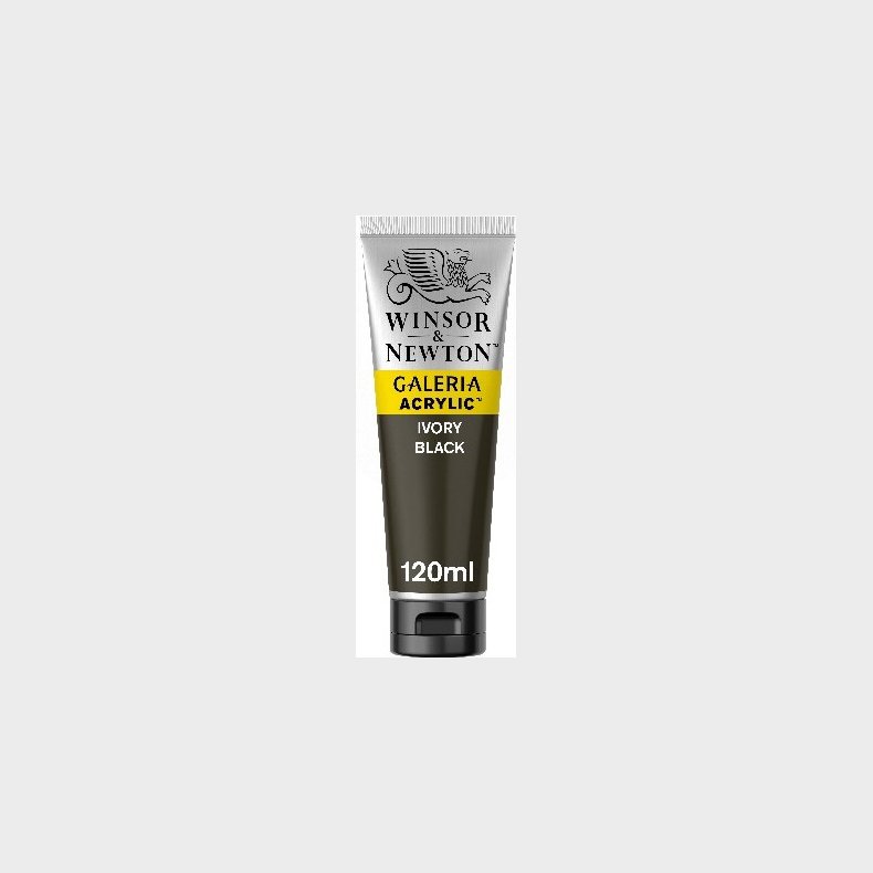 Winsor &amp; Newton Akrylmaling - Galeria - Sort 120 Ml