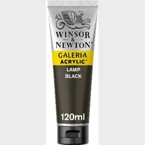 Winsor & Newton - Galeria Akrylmaling - Lamp Black 120 Ml