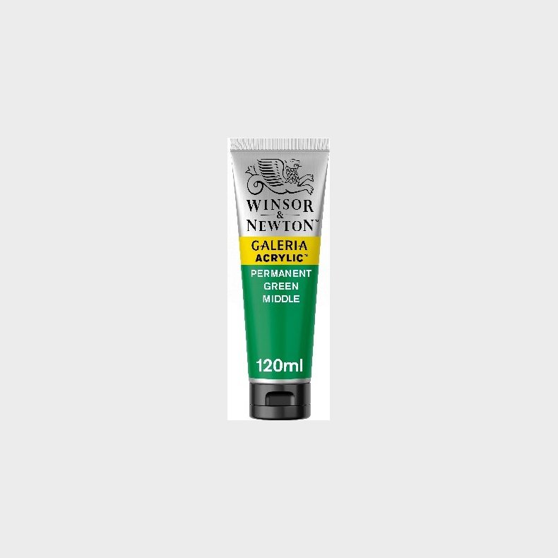 Winsor &amp; Newton - Akrylmaling - Permanent Green Middle 120 Ml