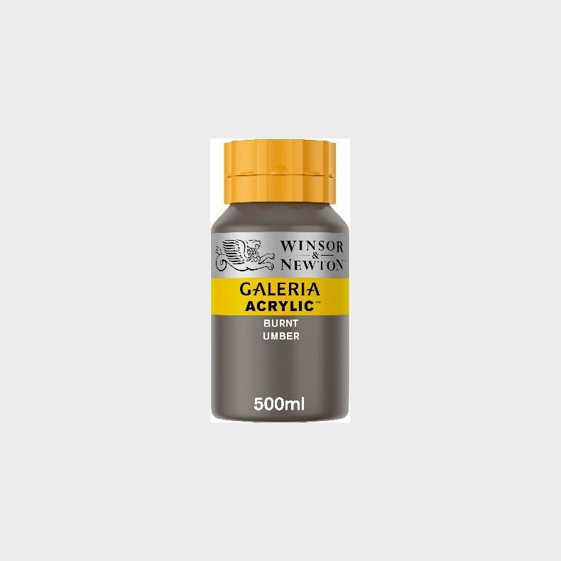 Winsor &amp; Newton - Galeria Akrylmaling - Burnt Umber 500 Ml