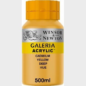 Winsor & Newton - Galeria Akrylmaling - Cadmium Yellow Deep 500 Ml