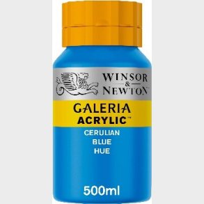 Winsor & Newton - Galeria Akrylmaling - Cerulean Blue Hue 500 Ml