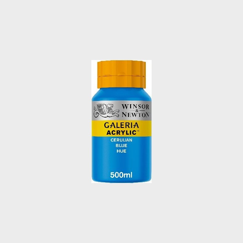 Winsor &amp; Newton - Galeria Akrylmaling - Cerulean Blue Hue 500 Ml
