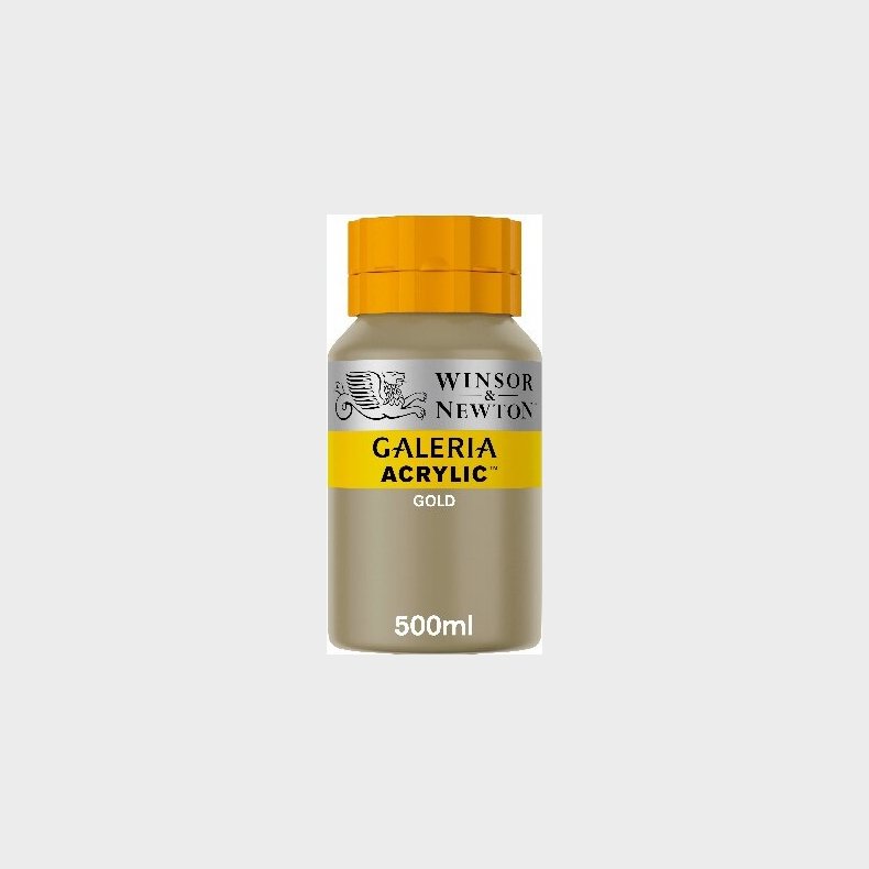 Winsor &amp; Newton - Galeria Akrylmaling - Gold 500 Ml