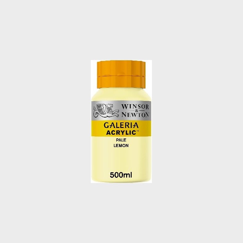 Winsor &amp; Newton - Galeria Akrylmaling - Pale Lemon 500 Ml
