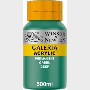 Winsor & Newton Akrylmaling - Galeria - Dyb Grn 500 Ml