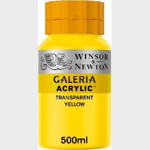 Winsor & Newton - Akrylmaling - Transparent Gul 500 Ml