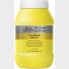 Winsor & Newton - Galeria Akrylmaling - Cadmium Yellow Pale 1000 Ml