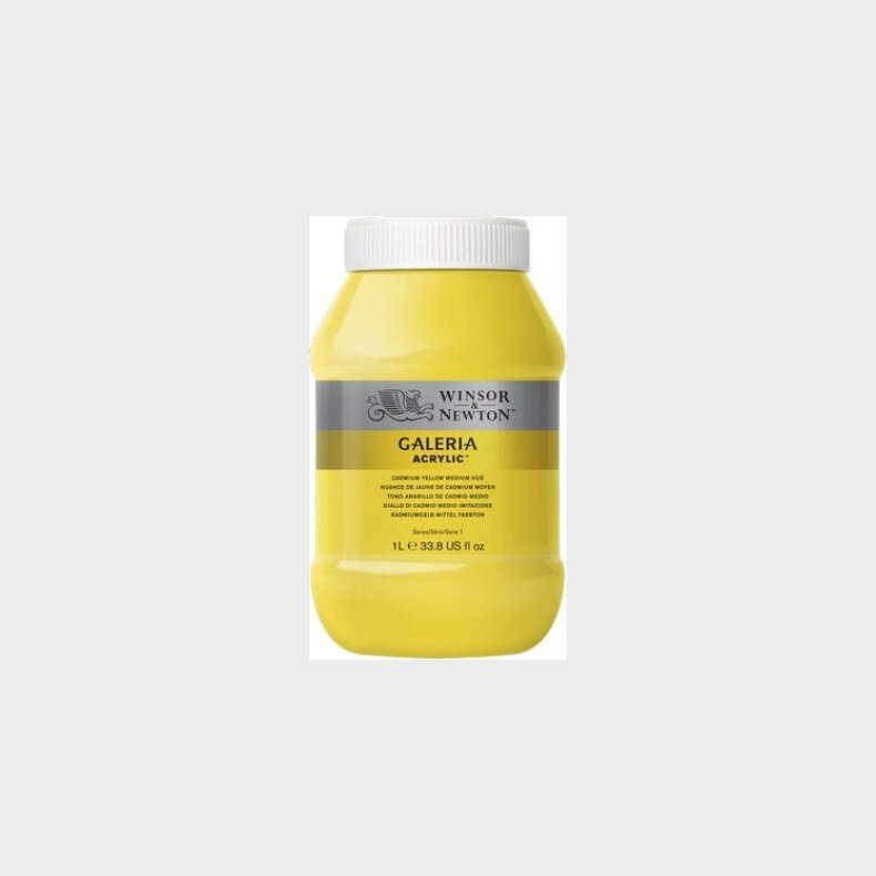Winsor &amp; Newton - Galeria Akrylmaling - Cadmium Yellow Medium Hue 1000 Ml
