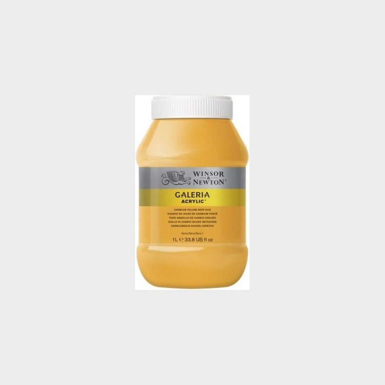 Winsor &amp; Newton - Galeria Akrylmaling - Cadmium Yellow Deep 1000 Ml
