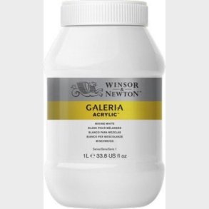 Winsor & Newton - Galeria Akrylmaling - Mixing White 1000 Ml