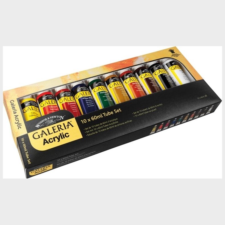 Winsor &amp; Newton - Galeria Akrylmaling St - 10x60 Ml