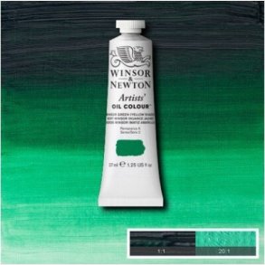 Winsor & Newton - Oliemaling - Artists - Winsor Green Yellow Shade 37 Ml