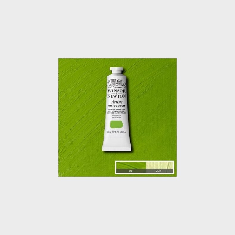 Winsor &amp; Newton - Oliemaling - Artists - Cadmium Green Pale 37 Ml